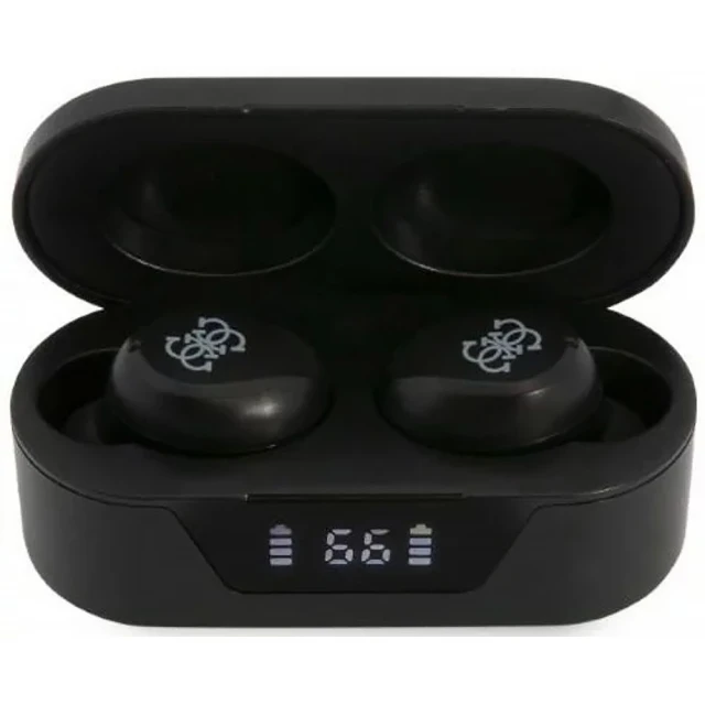 Бездротові навушники Guess TWS Bluetooth Earphones + Docking Station Black (GUTWST31EK)