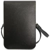 Сумка Guess Saffiano Triangle 17.5 х 11.5 х 2.5 cm Black (GUWBSATMBK)