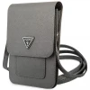 Сумка Guess Saffiano Triangle 17.5 х 11.5 х 2.5 cm Grey (GUWBSATMGR)