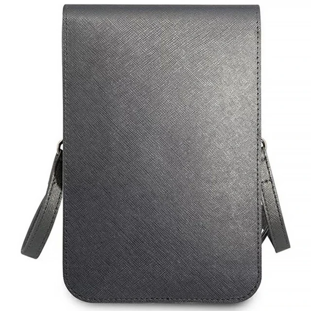 Сумка Guess Saffiano Triangle 17.5 х 11.5 х 2.5 cm Grey (GUWBSATMGR)