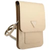 Сумка Guess Saffiano Triangle 17.5 х 11.5 х 2.5 cm Beige (GUWBSATMLG)