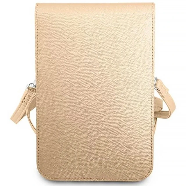 Сумка Guess Saffiano Triangle 17.5 х 11.5 х 2.5 cm Beige (GUWBSATMLG)