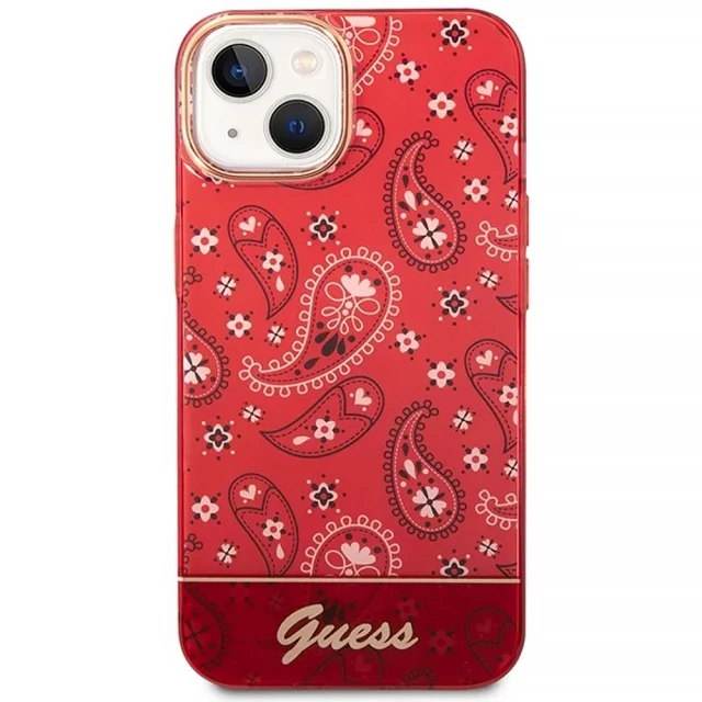 Чохол Guess Bandana Paisley для iPhone 14 | 13 Red (GUHCP14SHGBNHR)