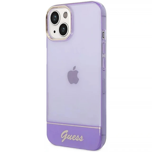 Чохол Guess Translucent для iPhone 14 | 13 Purple (GUHCP14SHGCOU)