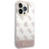 Чехол Guess 4G Pattern Script для iPhone 14 Pro Pink (GUHCP14LHG4MHP)