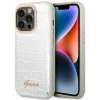 Чохол Guess Croco Collection для iPhone 14 Pro Silver (GUHCP14LHGCRHS)