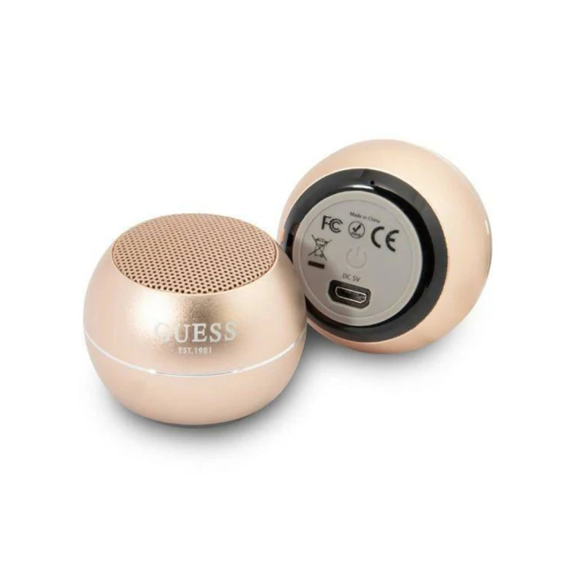 Акустична система Guess Bluetooth Speaker mini Gold (GUWSALGED)