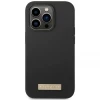 Чохол Guess Silicone Logo Plate для iPhone 14 Pro Max Black with MagSafe (GUHMP14XSBPLK)