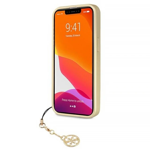 Чехол Guess Charms Collection для iPhone 13 Pro Brown (GUHCP13LGF4GBR)