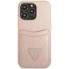 Чохол Guess Saffiano Triangle Logo Cardslot для iPhone 13 Pro Pink (GUHCP13LPSATPP)