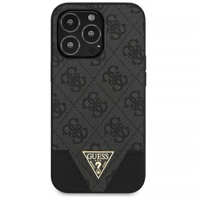 Чехол Guess 4G Triangle Collection для iPhone 13 Pro Grey (GUHCP13LPU4GHBK)
