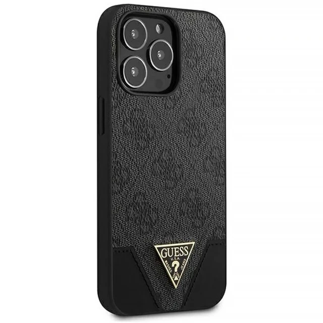 Чехол Guess 4G Triangle Collection для iPhone 13 Pro Grey (GUHCP13LPU4GHBK)