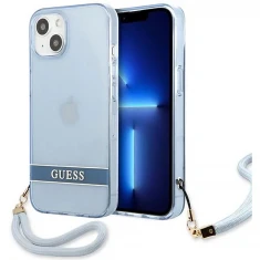 Чохол Guess Translucent Strap для iPhone 13 Blue (GUHCP13MHTSGSB)