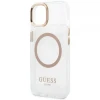 Чохол Guess Metal Outline для iPhone 13 Gold with MagSafe (GUHMP13MHTRMD)