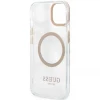 Чохол Guess Metal Outline для iPhone 13 Gold with MagSafe (GUHMP13MHTRMD)