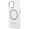 Чехол Guess Metal Outline для iPhone 14 Plus Silver with MagSafe (GUHMP14MHTRMS)