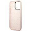 Чохол Guess Silicone Triangle для iPhone 14 Pro Max Pink (GUHCP14XSLTGP)