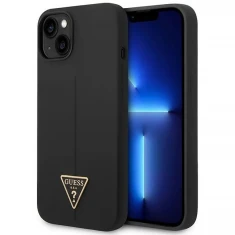 Чохол Guess Silicone Triangle для iPhone 14 | 13 Black (GUHCP14SSLTGK)
