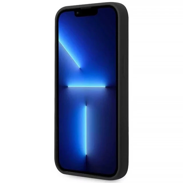 Чехол Guess Silicone Triangle для iPhone 14 | 13 Black (GUHCP14SSLTGK)