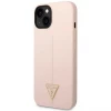 Чохол Guess Silicone Triangle для iPhone 14 | 13 Pink (GUHCP14SSLTGP)