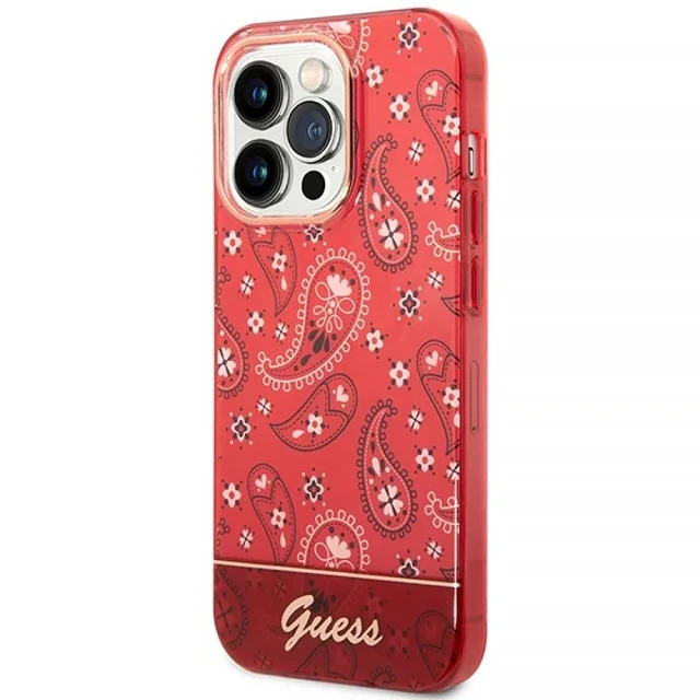 Чохол Guess Bandana Paisley для iPhone 14 Pro Max Red (GUHCP14XHGBNHR)