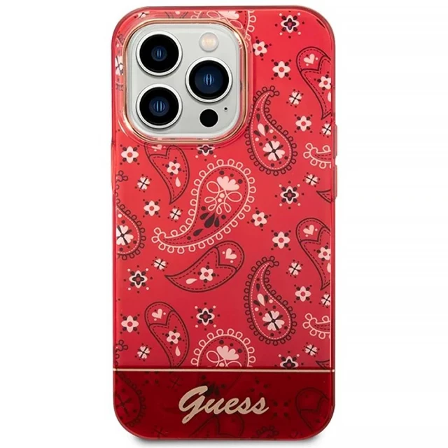 Чохол Guess Bandana Paisley для iPhone 14 Pro Max Red (GUHCP14XHGBNHR)