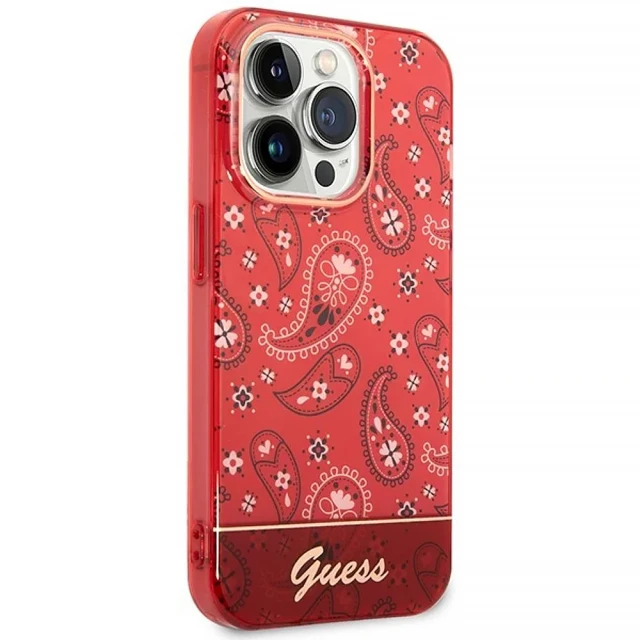 Чохол Guess Bandana Paisley для iPhone 14 Pro Max Red (GUHCP14XHGBNHR)