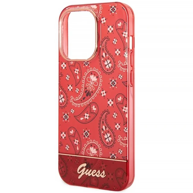 Чохол Guess Bandana Paisley для iPhone 14 Pro Max Red (GUHCP14XHGBNHR)