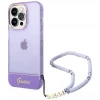 Чохол Guess Translucent Pearl Strap для iPhone 14 Pro Max Purple (GUHCP14XHGCOHU)