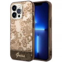 Чохол Guess Porcelain Collection для iPhone 14 Pro Max Ochre (GUHCP14XHGPLHC)