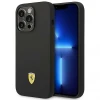 Чохол Ferrari Silicone Metal Logo для iPhone 14 Pro Black (FEHCP14LSIBBK)