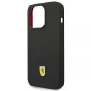 Чохол Ferrari Silicone Metal Logo для iPhone 14 Pro Black (FEHCP14LSIBBK)