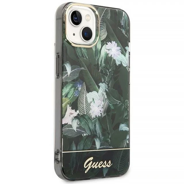 Чохол Guess Jungle Collection для iPhone 14 | 13 Green (GUHCP14SHGJGHA)