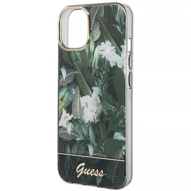 Чохол Guess Jungle Collection для iPhone 14 | 13 Green (GUHCP14SHGJGHA)