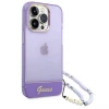 Чохол Guess Translucent Pearl Strap для iPhone 14 Pro Purple (GUHCP14LHGCOHU)