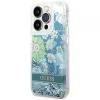 Чохол Guess Flower Liquid Glitter для iPhone 14 Pro Green (GUHCP14LLFLSN)