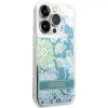 Чохол Guess Flower Liquid Glitter для iPhone 14 Pro Green (GUHCP14LLFLSN)