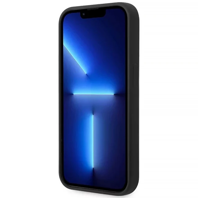 Чохол Guess Silicone Triangle для iPhone 14 Pro Black (GUHCP14LSLTGK)
