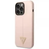 Чохол Guess Silicone Triangle для iPhone 14 Pro Pink (GUHCP14LSLTGP)