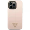 Чохол Guess Silicone Triangle для iPhone 14 Pro Pink (GUHCP14LSLTGP)