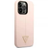Чохол Guess Silicone Triangle для iPhone 14 Pro Pink (GUHCP14LSLTGP)