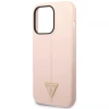 Чохол Guess Silicone Triangle для iPhone 14 Pro Pink (GUHCP14LSLTGP)