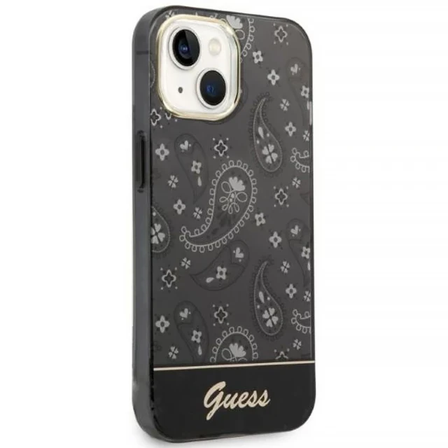 Чохол Guess Bandana Paisley для iPhone 14 Plus Black (GUHCP14MHGBNHK)