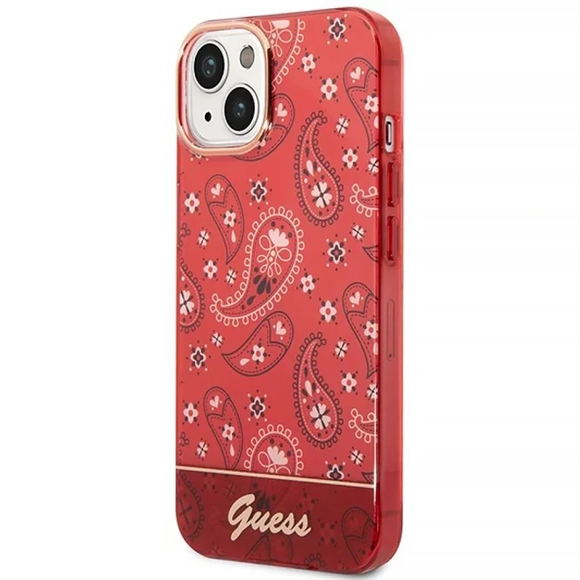 Чохол Guess Bandana Paisley для iPhone 14 Plus Red (GUHCP14MHGBNHR)