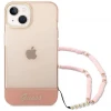 Чохол Guess Translucent Pearl Strap для iPhone 14 Plus Pink (GUHCP14MHGCOHP)