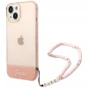 Чохол Guess Translucent Pearl Strap для iPhone 14 Plus Pink (GUHCP14MHGCOHP)