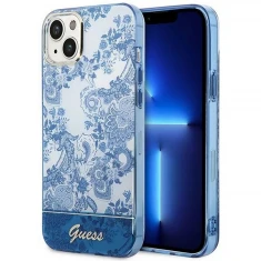 Чохол Guess Porcelain Collection для iPhone 14 Plus Blue (GUHCP14MHGPLHB)
