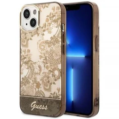Чохол Guess Porcelain Collection для iPhone 14 Plus Ochre (GUHCP14MHGPLHC)