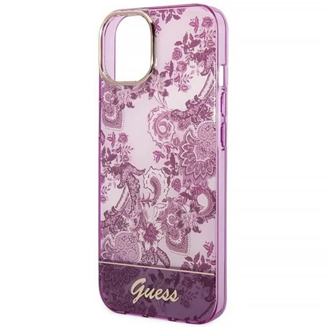 Чохол Guess Porcelain Collection для iPhone 14 Plus Fuchsia (GUHCP14MHGPLHF)