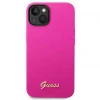 Чохол Guess Silicone Vintage Gold Logo для iPhone 14 Plus Fuchsia (GUHCP14MSLSMF)